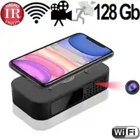 Wifi SpyCam in Handy-Ladestation, 128 Gb